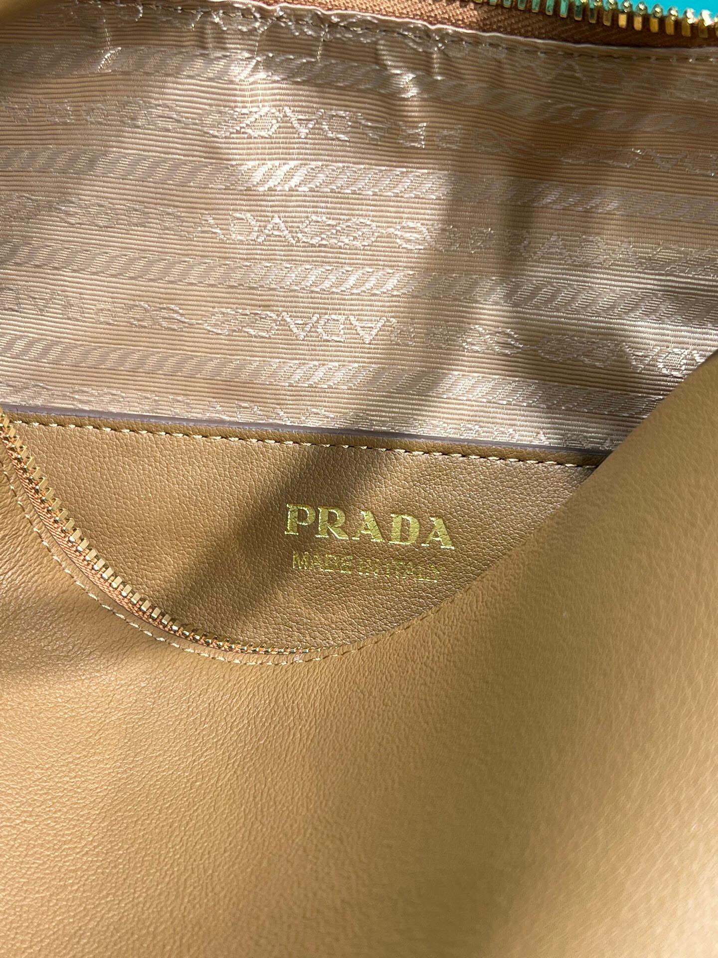 Prada Darling Leather Handbag Tote Bag Shoulder Bag Caramel 1BA451  